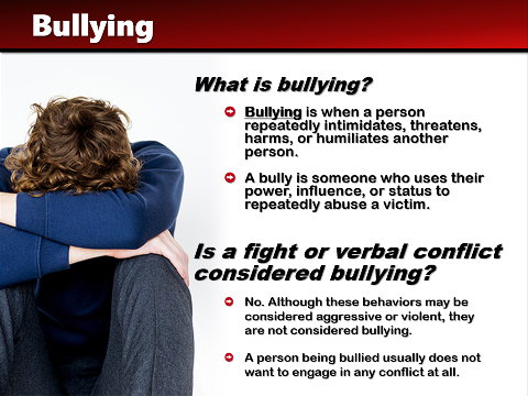 Overcoming Bullying Sample Powerpoint Slide 2 Image of a PowerPoint slide about bullying