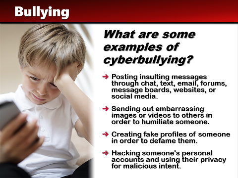 Overcoming Bullying Sample Powerpoint Slide 3 PowerPoint slide about cyberbullying